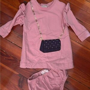 Kate Spade Pink Dress with Gold Accents